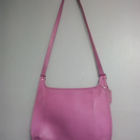 Coach RARE vintage legacy crossbody leather satchel bag pink VGC Y2K - Picture 7 of 10